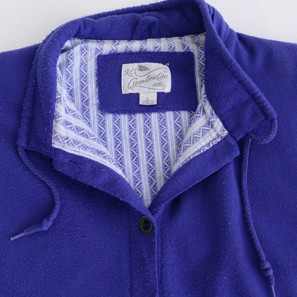 Vintage Miss Cambridge Purple Button Up Cardigan with Oversized Pocket Sweater L - Picture 10 of 10